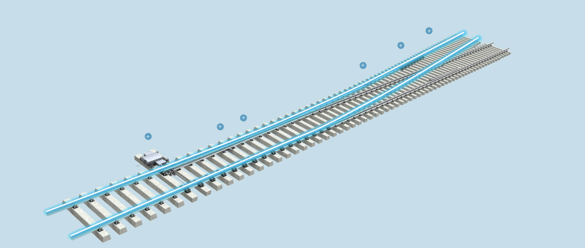 Rails Blauwe Animatie
